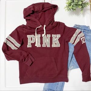 VS PINK Maroon Hoodie